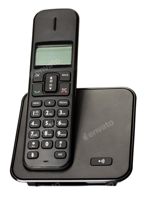 Preview: Business Phone Isolated On White Background.