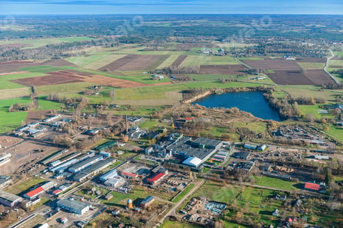 Preview: Aerial View Over The Cesis City (Latvia)