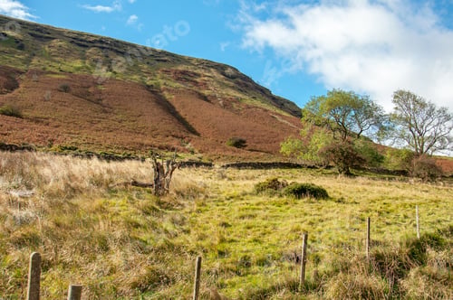 Preview: Black Mountains Scenery Near The Town Of Hay On Wye, England And Wales.
