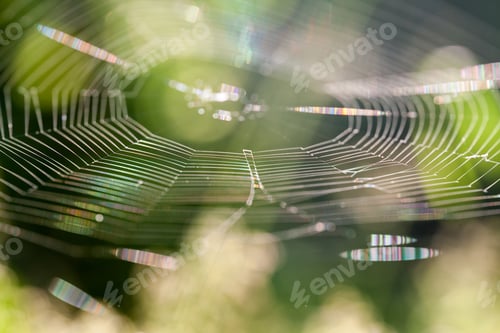 Preview: Abstract Composition With Spider Web Details And Natural Colors