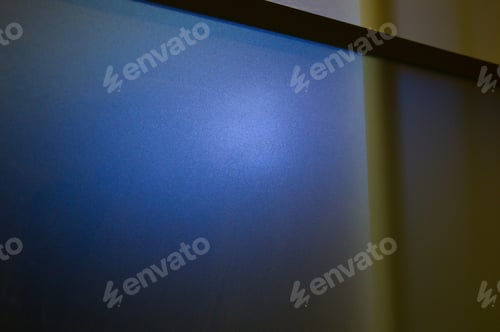 Preview: Semi-Transparent Matte Glass Pane With Colored Lights, Abstract Background. Matte Glass! Don'T Dust!