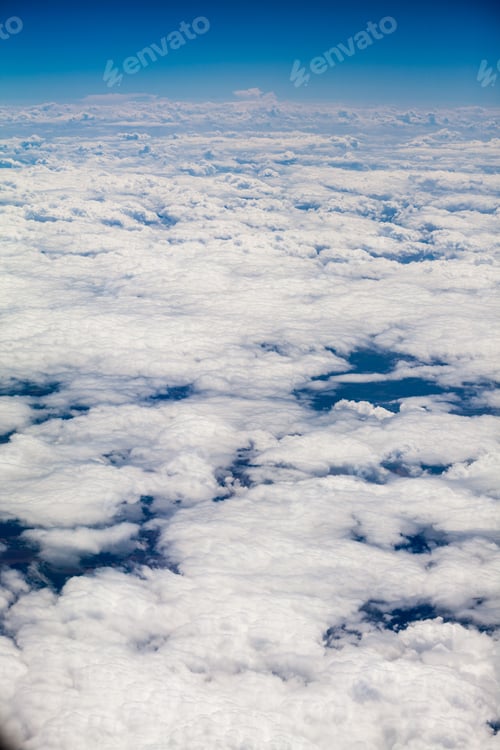 Preview: Beautiful, Dramatic Clouds And Sky Viewed From The Plane. High Resolution And Quality