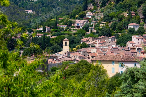 Preview: Quinson Village In Gorges Du Verdon Canyon Natural Park Of The Alps In Haute Provence Region Of