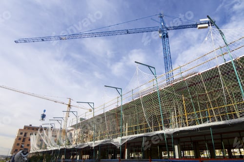 Preview: Construction Work Site With Cloudy Sky