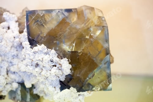 Preview: Beautiful Cristals, Minerals And Stones - Colors And Textures. Image Has Grain Texture Visible On