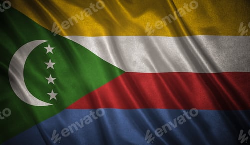 Preview: Flag With Original Proportions. Flag Of The Comoros