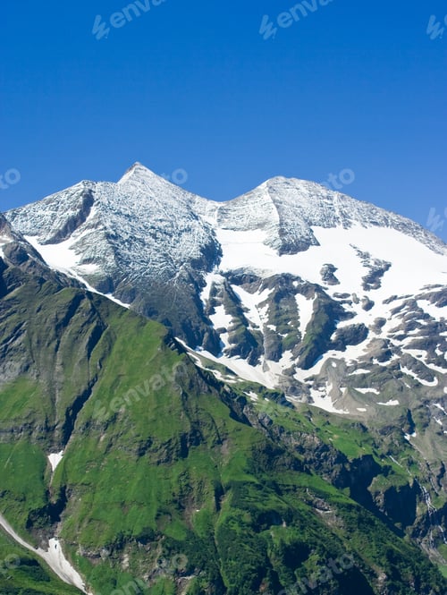 Preview: Mountains View In Alps, In A Sunny Day
