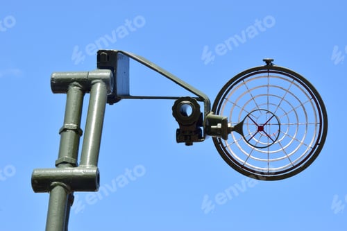 Preview: Military Crosshair In Front Of Blue Sky