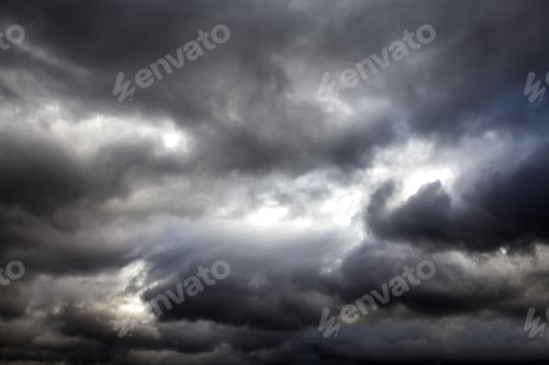 Preview: Dark And Dramatic Storm Clouds Area Background