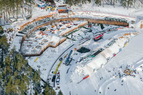 Preview: Aerial View Over The Construction Site
