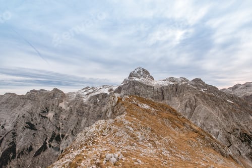 Preview: Cloudy Panorama On A Autumn Day In Julian Alps.