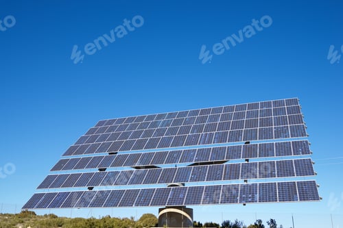Preview: Huge Solar Panel For Electric Production In Zaragoza Province, Aragon, Spain.
