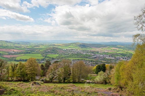 Preview: Autumn Landscape In The Monmouthshire Countryside Of Wales, United Kingdom.