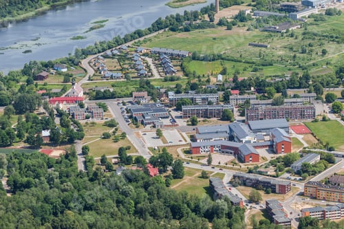 Preview: Aerial View Over The Residential Area