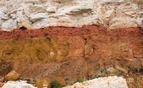 Preview: Striped Sedimentary Cliffs A Hunstanton, Norfolk, Uk