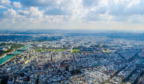 Preview: Aerial View Of Paris From Top Of The Eiffel Tower