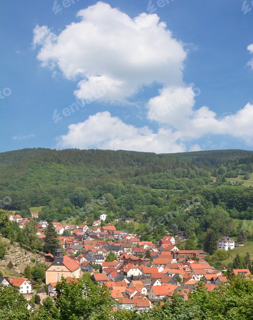 Preview: Village Of Steinbach (Bad Liebenstein) In Thuringian Forest,Thuringia,Germany