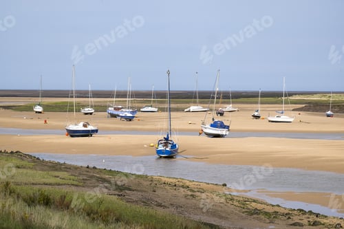 Preview: Small Boats At Low Tide