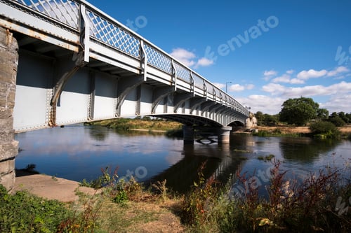 Preview: Iron Bridge Spanning The River Trent, Sawley, Derbyshire, Uk