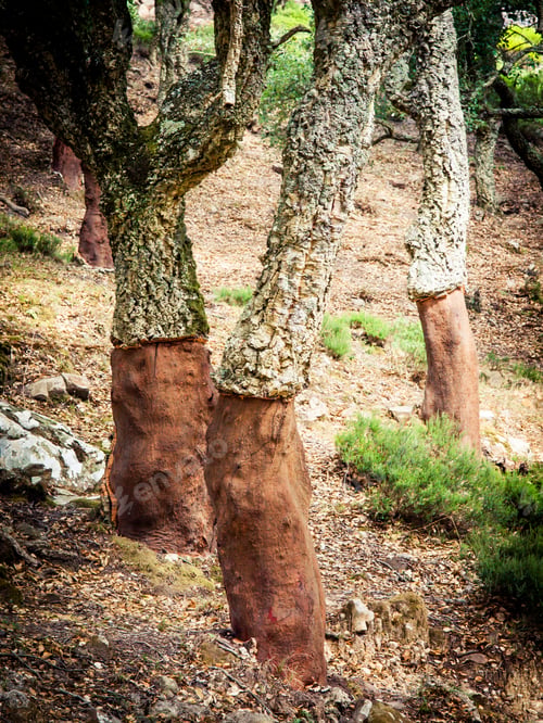 Preview: Cork Oaks In The Andalusian Countryside. "Natural Park Of Cork Oaks", Algeciras, Cádiz, Andalusia