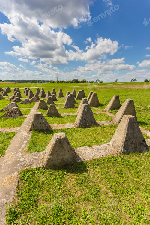 Preview: Dragon'S Teeth - World War Ii Antitank Barrier, Miedzyrzecz, West Of Poland Fortifications System.