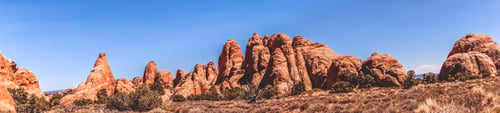 Preview: High Cliffs Of Sandstone. Desert Moab, Utah, Usa.