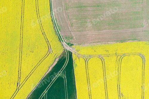 Preview: Aerial View Over The Rural Fields