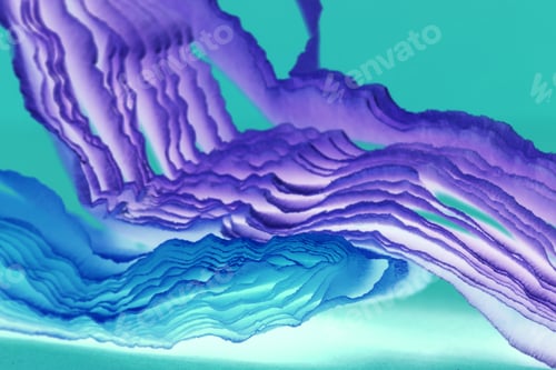 Preview: Colorful Abstract Composition With Crepe, Lights And Shadows