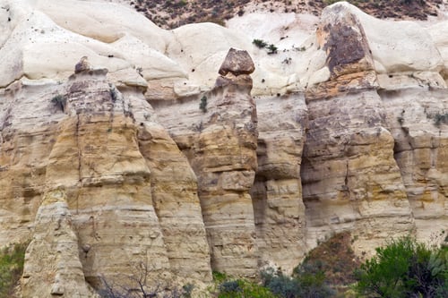 Preview: Love Valley Needles Striped, Volcanic Tuff Named Phallic Rock Pillar. Rocky Landscape Of Cappadocia