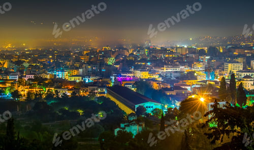Preview: Night Aerial View Of Athens
