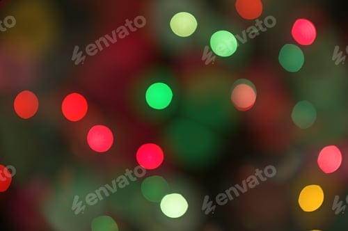 Preview: Abstract Circular Lights Blurred Holiday Background Of Christmas Light