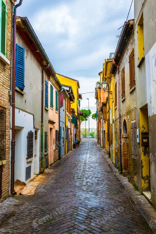 Preview: Colorful Street In The Italian City Rimini