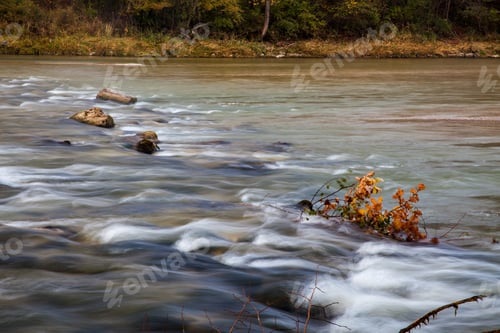 Preview: View Of The River "Isar" In Munich In Bavaria In The Autumn, Germany