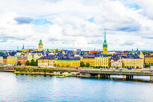 Preview: Gamla Stan Dominated By Storkyrkan Church In Stockholm.