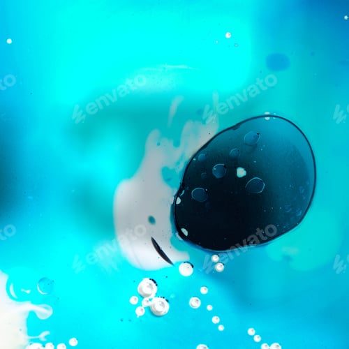 Preview: Abstract, Colorful Composition With Oil, Water And Ink. High Resolution And Quality