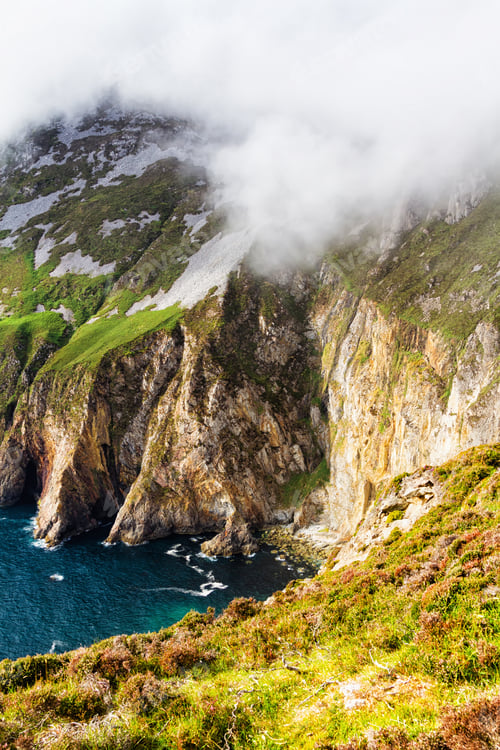 Preview: Panorama With Cliffs Slieve League, County Donegal, Ireland