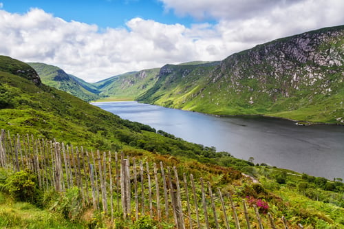 Preview: Panoramic View And Landscape Of Glenveagh National Park In Ireland. County Donegal