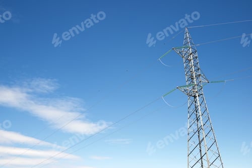 Preview: Power Line In Zaragoza Province, Aragon, Spain