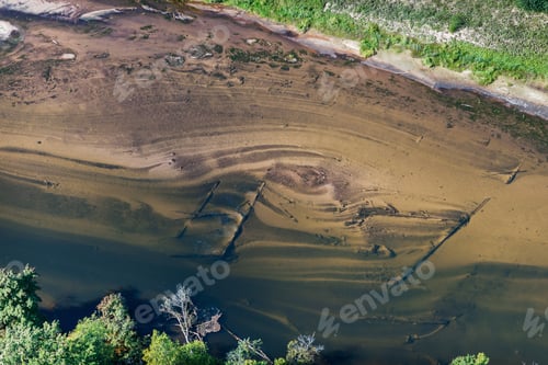 Preview: Aerial Vertical View Over The River