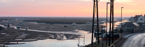 Preview: Dawn Sky At Coastal Sky Panorama Landscape