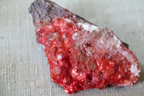 Preview: Beautiful Cristals, Minerals And Stones - Colors And Textures. Image Has Grain Texture Visible On