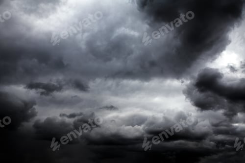 Preview: Dark And Dramatic Storm Clouds Area Background