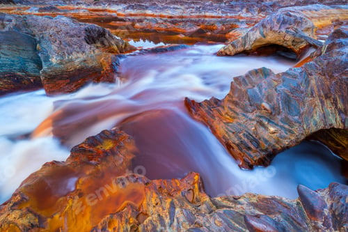 Preview: Tinto River In Sierra Morena Mountain Range Of Huelva Province In Andalucia Autonomous Community Of
