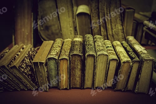 Preview: Old Medieval Books, Detail Of A Old And Classic Books, Classic Literature