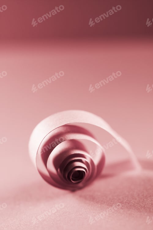 Preview: Macro, Abstract, Background Picture Of Red Paper Spirals On Paper Background
