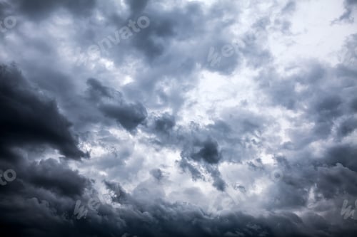 Preview: Dark And Dramatic Storm Clouds Area Background