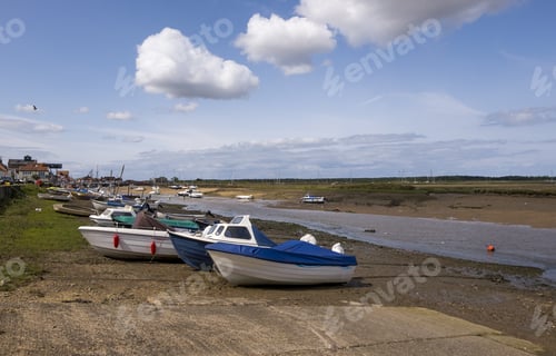 Preview: Wells Next The Sea Boats At Low Tide
