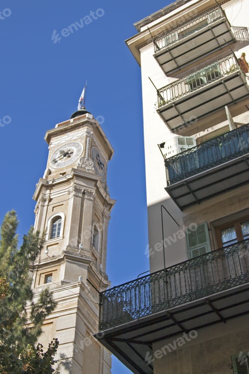 Preview: French Riviera. Nice. Typical Architecture Of The Old City
