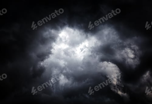 Preview: Dark And Dramatic Storm Clouds Area Background