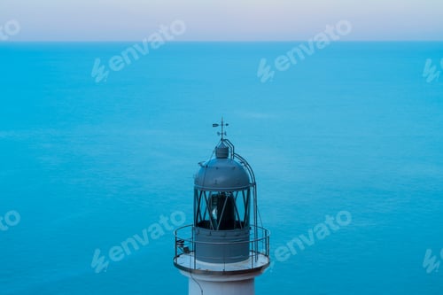 Preview: El Pescador Lighthouse In Buciero Mount Of Santoña Village By The Cantabrian Sea In Cantabria